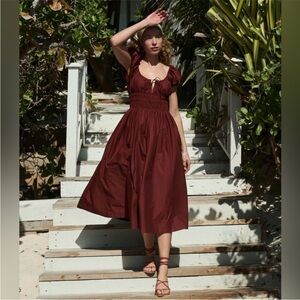Doen S Quinn Midi Dress Amberwood